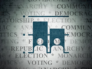 Image showing Political concept: Election on Digital Paper background