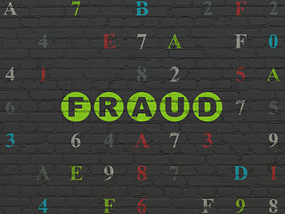 Image showing Safety concept: Fraud on wall background