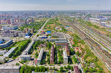 Image showing Voynovka railway node. Industrial district. Tyumen