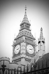 Image showing london big ben and   construction england  aged  