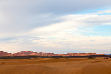 Image showing sunshine in the desert   and dune