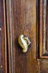 Image showing abstract  house  door     in italy  lombardy   column  