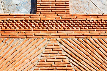 Image showing red tile in morocco  