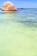 Image showing asia  the  kho tao bay isle white  beach    boat   thailand  and