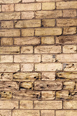 Image showing in london abstract    ancien wall and ruined brick