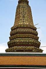 Image showing tower bangkok in the temple  thailand abstract cross 