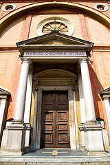 Image showing  church  the lonate pozzolo  old   closed brick   lombardy    