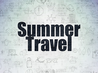 Image showing Travel concept: Summer Travel on Digital Paper background