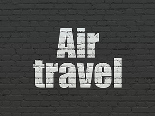 Image showing Travel concept: Air Travel on wall background