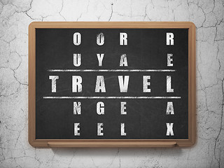 Image showing Tourism concept: Travel in Crossword Puzzle