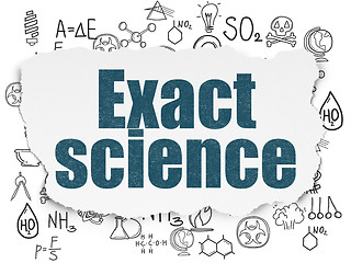 Image showing Science concept: Exact Science on Torn Paper background