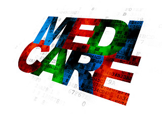 Image showing Health concept: Medicare on Digital background