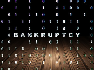 Image showing Business concept: Bankruptcy in grunge dark room