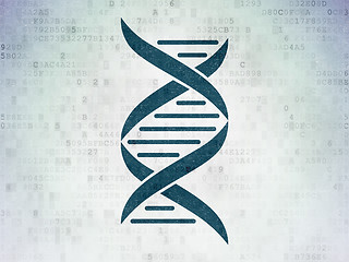 Image showing Science concept: DNA on Digital Paper background