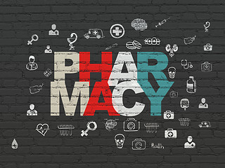 Image showing Healthcare concept: Pharmacy on wall background