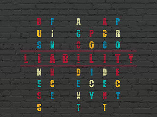 Image showing Insurance concept: Liability in Crossword Puzzle