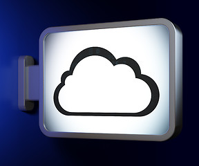Image showing Cloud computing concept: Cloud on billboard background