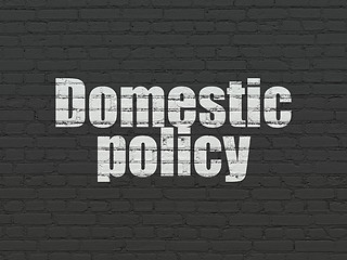 Image showing Political concept: Domestic Policy on wall background