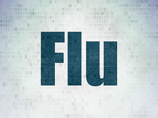 Image showing Healthcare concept: Flu on Digital Paper background