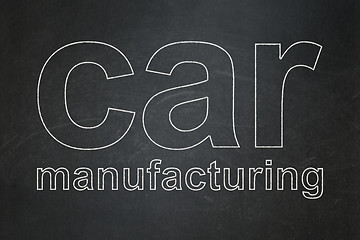 Image showing Industry concept: Car Manufacturing on chalkboard background