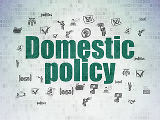 Image showing Political concept: Domestic Policy on Digital Paper background