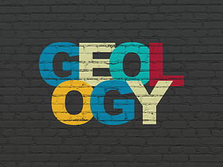 Image showing Science concept: Geology on wall background