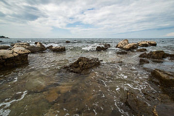 Image showing cloudly day on the Adriatic coast