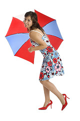 Image showing Umbrella Woman