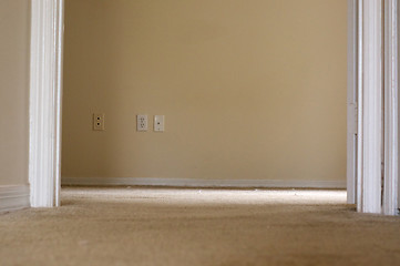 Image showing low angle view into empty room