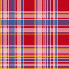 Image showing Checkered fabric seamless pattern