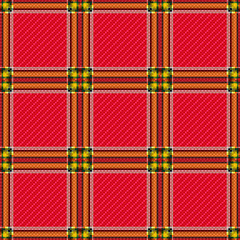 Image showing Seamless red checkered pattern