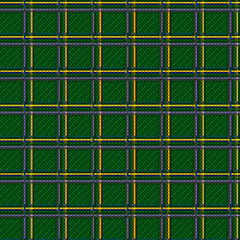 Image showing Seamless green checkered pattern