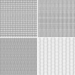 Image showing Four Seamless Pattern