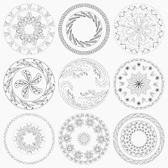 Image showing Nine Circular Patterns