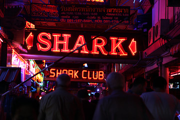 Image showing Nightlife on street in Pattaya