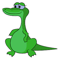 Image showing Crocodile Cartoon Vector Illustration