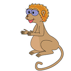 Image showing Monkey Cartoon Vector Illustration