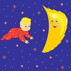 Image showing Moon In Baby Dreaming