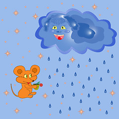 Image showing Mouse And Rain Cloud