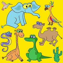 Image showing Set Of Cartoon Animals