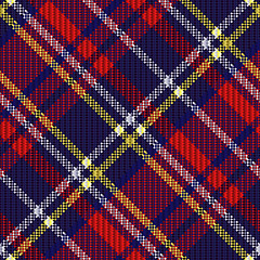 Image showing Diagonal tartan fabric seamless texture