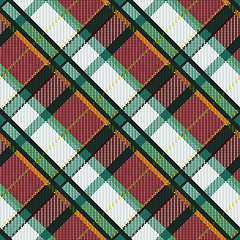 Image showing Checkered diagonal tartan seamless texture 