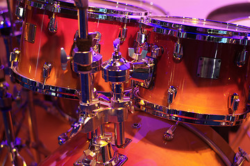Image showing Set of drums