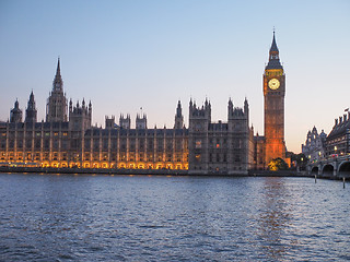 Image showing Houses of Parliament in London