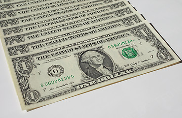 Image showing Dollar notes 1 Dollar