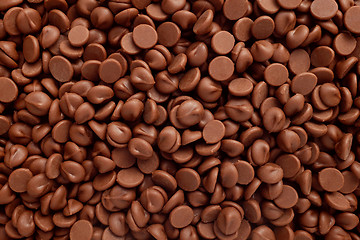 Image showing Milk chocolate chips background