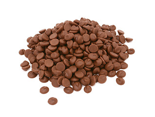 Image showing Milk chocolate chips