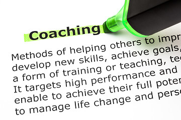 Image showing Coaching Definition