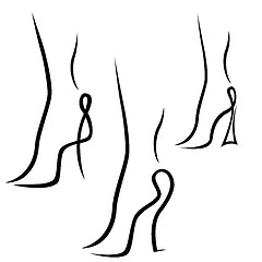 Image showing Abstract samples of graceful female feet
