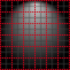 Image showing Red grid on a lighting background